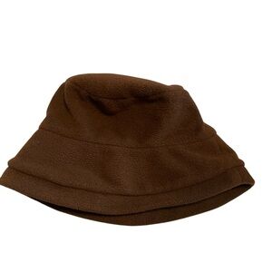 Brown Fleece Bucket Hat